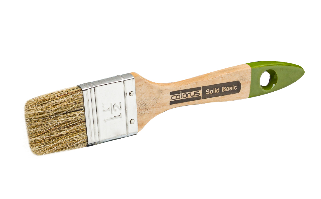 Heimwerker Flachpinsel SOLID Lackpinsel 60% Top Borsten 5.Stärke