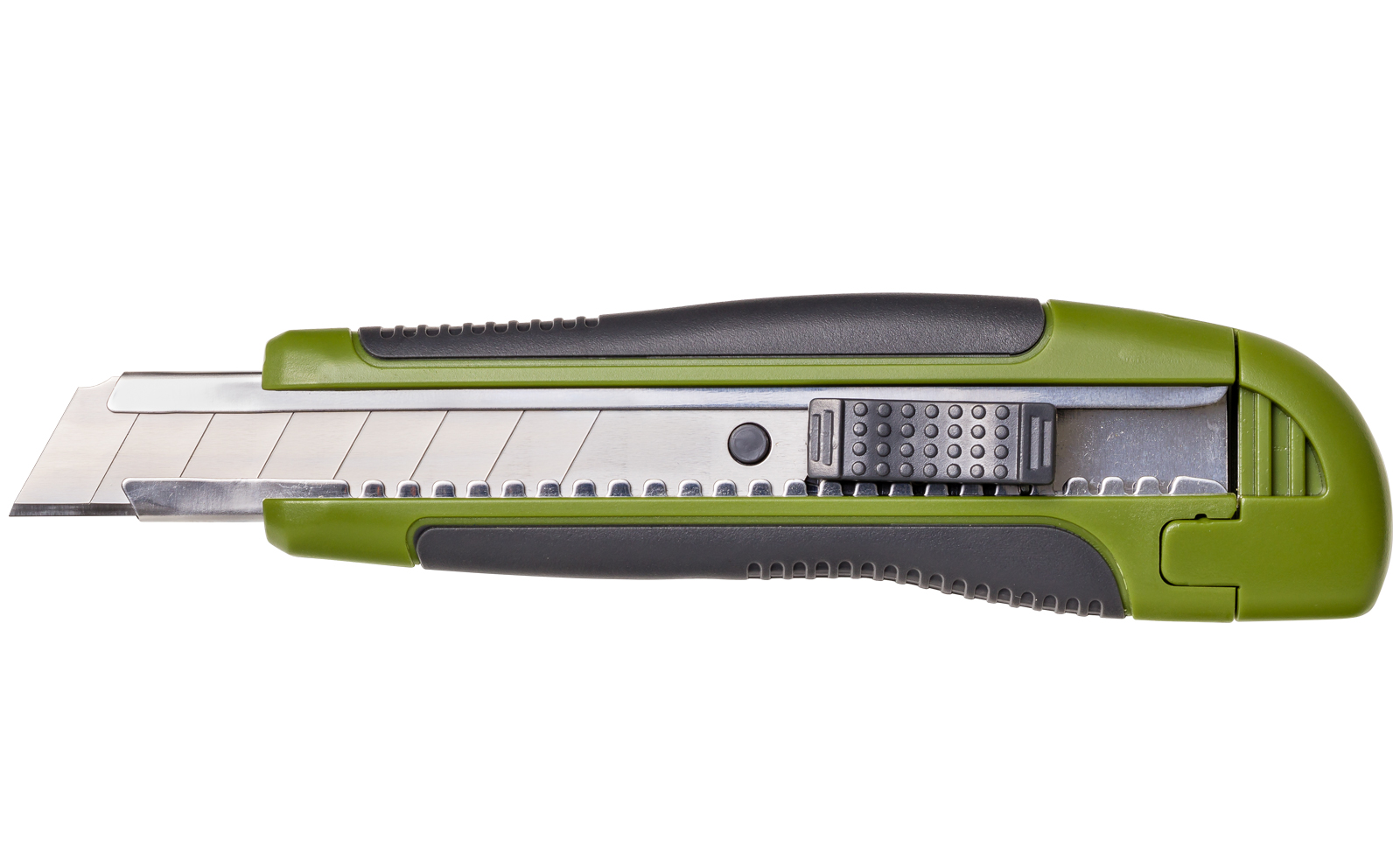 Premium Cuttermesser mit Metallführung 2K Comfort Griff 18mm