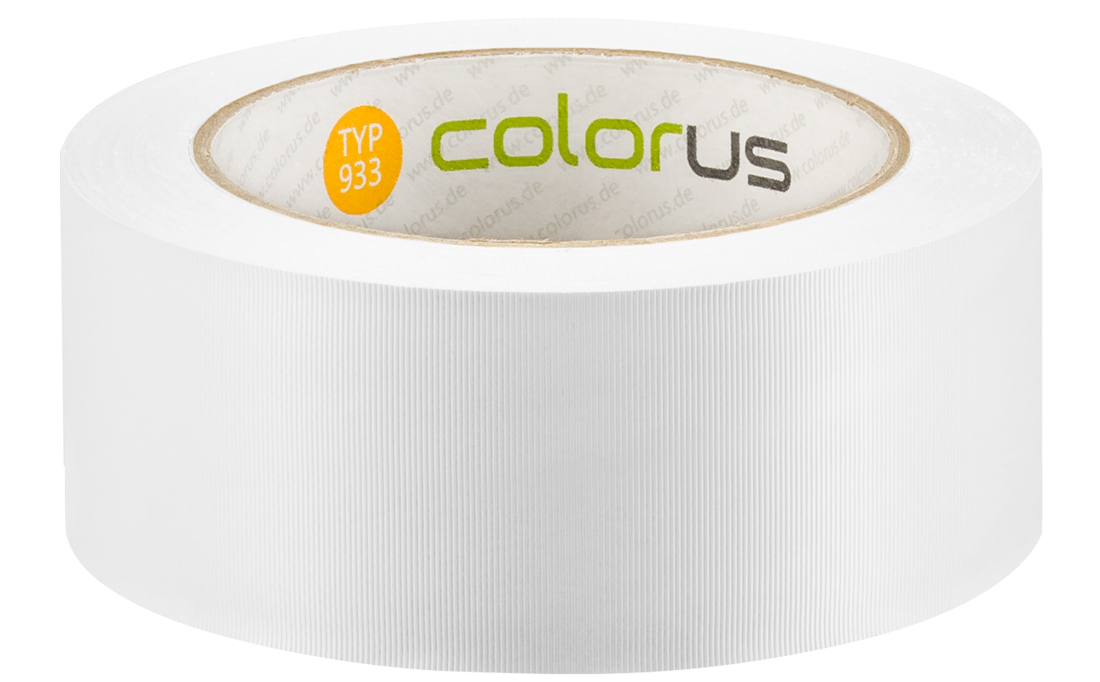 Colorus Premium Putzerband weiß quergerillt Schutzband 33m