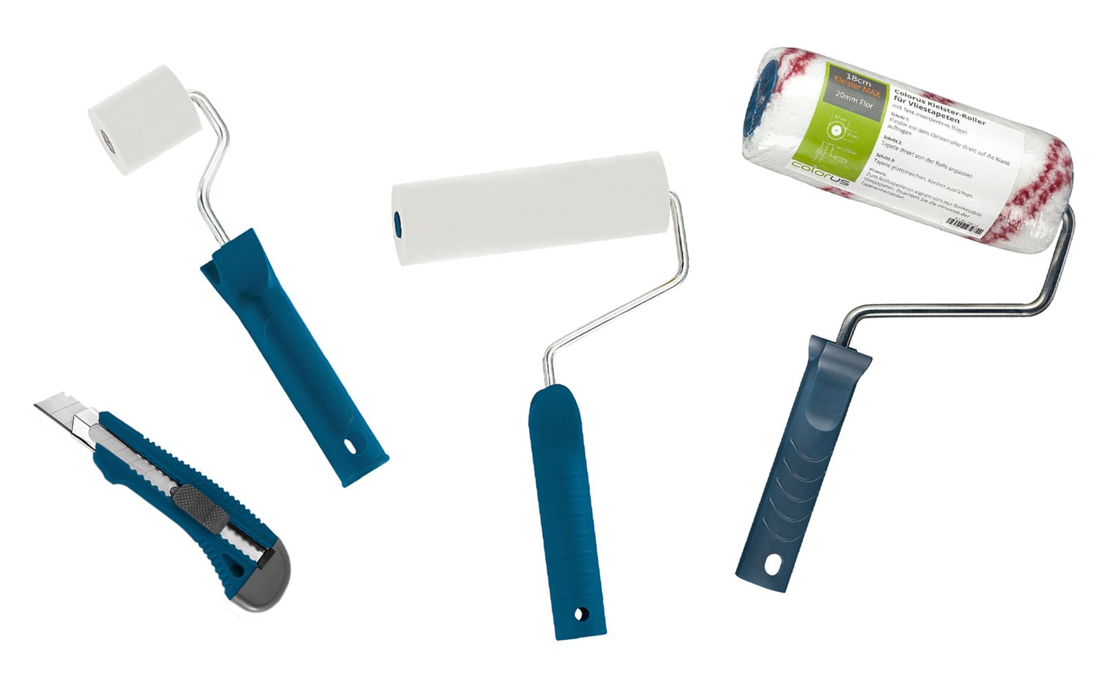 Tapezierset Tapezierwerkzeug Nahtroller Schere Tapezierspachtel Bürste